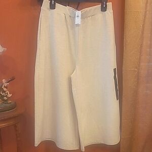 NWT Wide Leg Lounge Pants- Oatmeal
